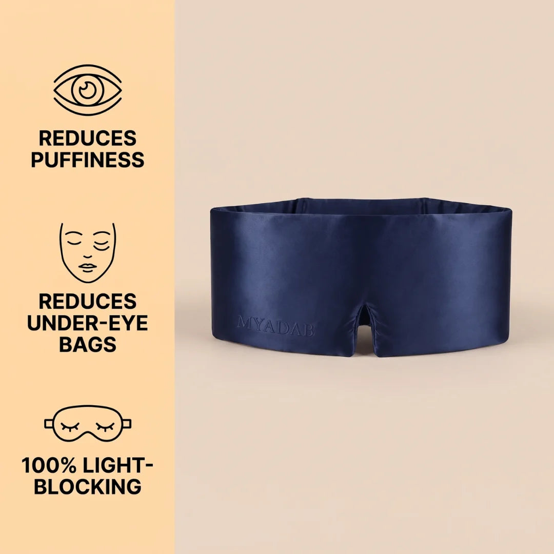 Mulberry Silk Sleep Mask - Reduce puffiness and under-eye bags