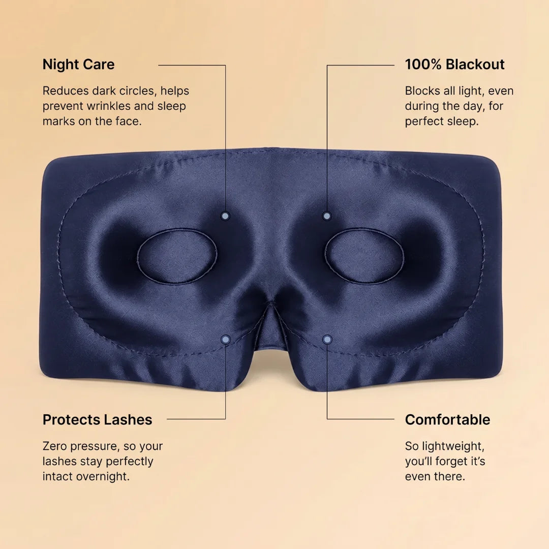Mulberry Silk Sleep Mask - Reduce puffiness and under-eye bags